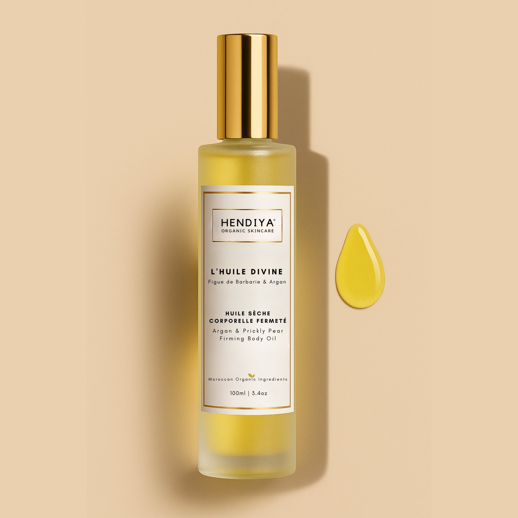 L'Huile Divine - Huile Sèche Corporelle Fermeté - Figue de Barbarie, Argan & Fleur d'Oranger