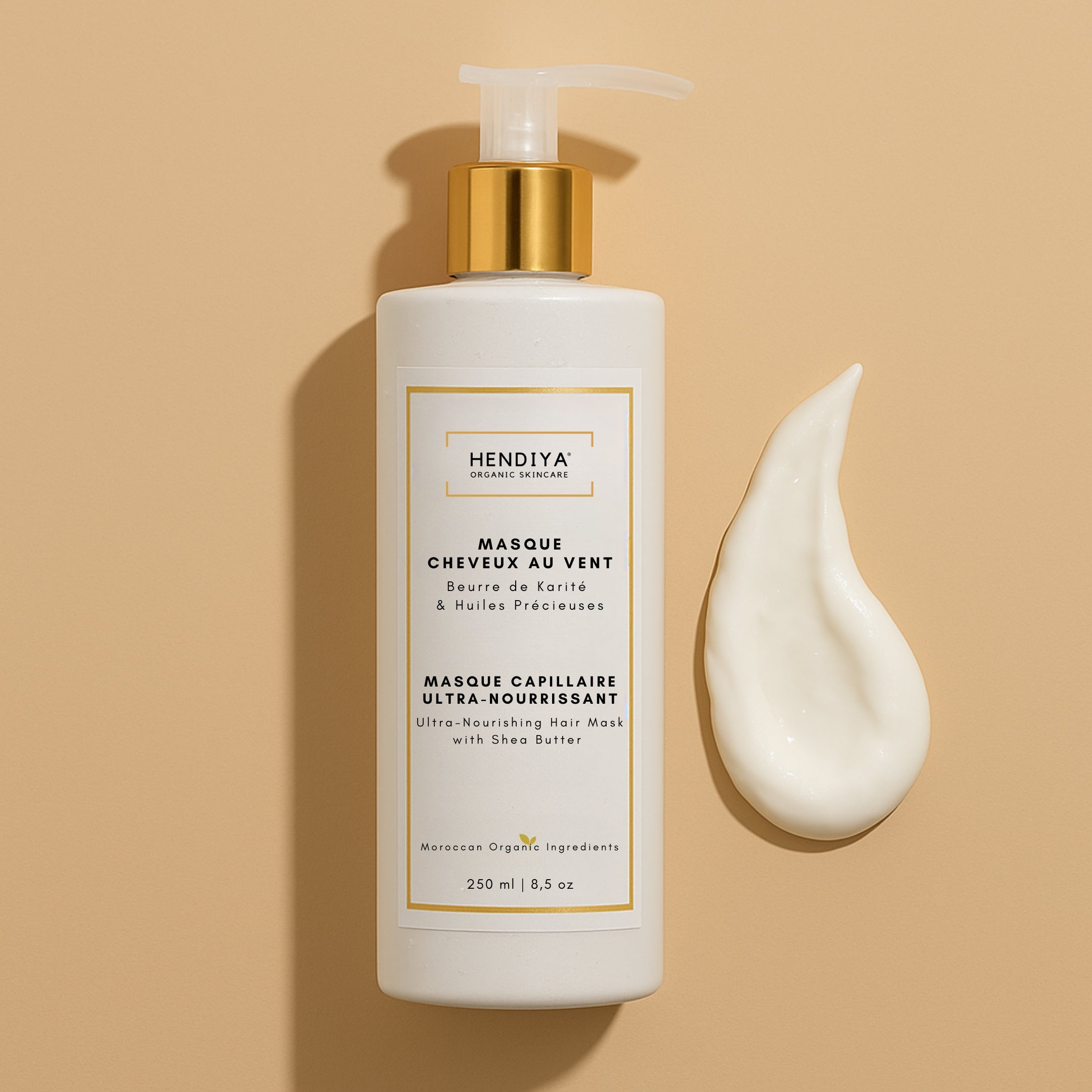 Masque Cheveux au Vent - Masque Capillaire Ultra-Nourrissant au Beurre de Karité & Huiles Précieuses