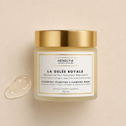 Pot de La Gelée Royale, masque de nuit hydratant repulpant bio Hendiya® au collagène végétal et acide hyaluronique