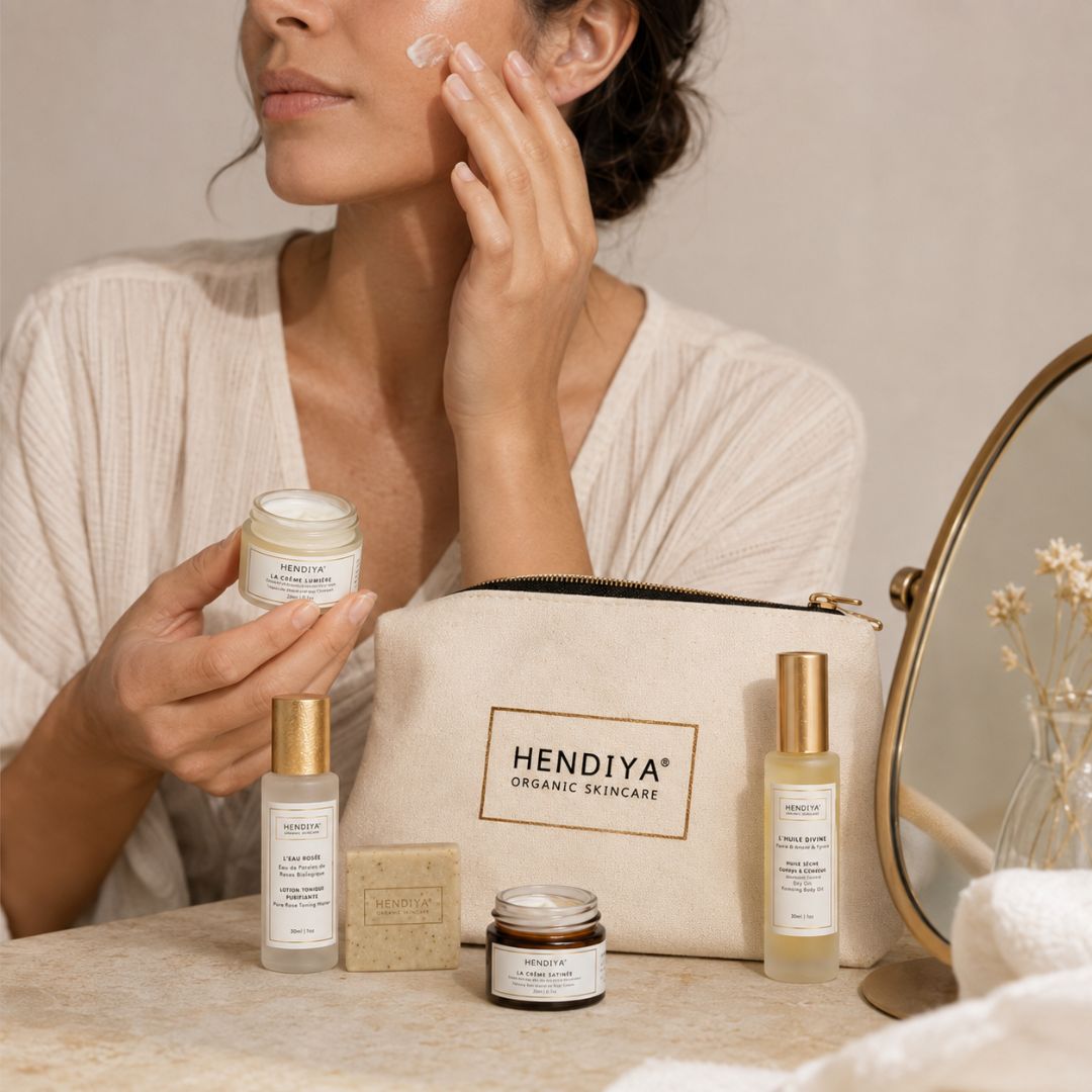 Application des soins de la Trousse Évasion Hendiya