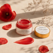 Baume d'Amour Hendiya, baume à lèvres et joues bio teinté au coquelicot et à l'Akkar Fassi