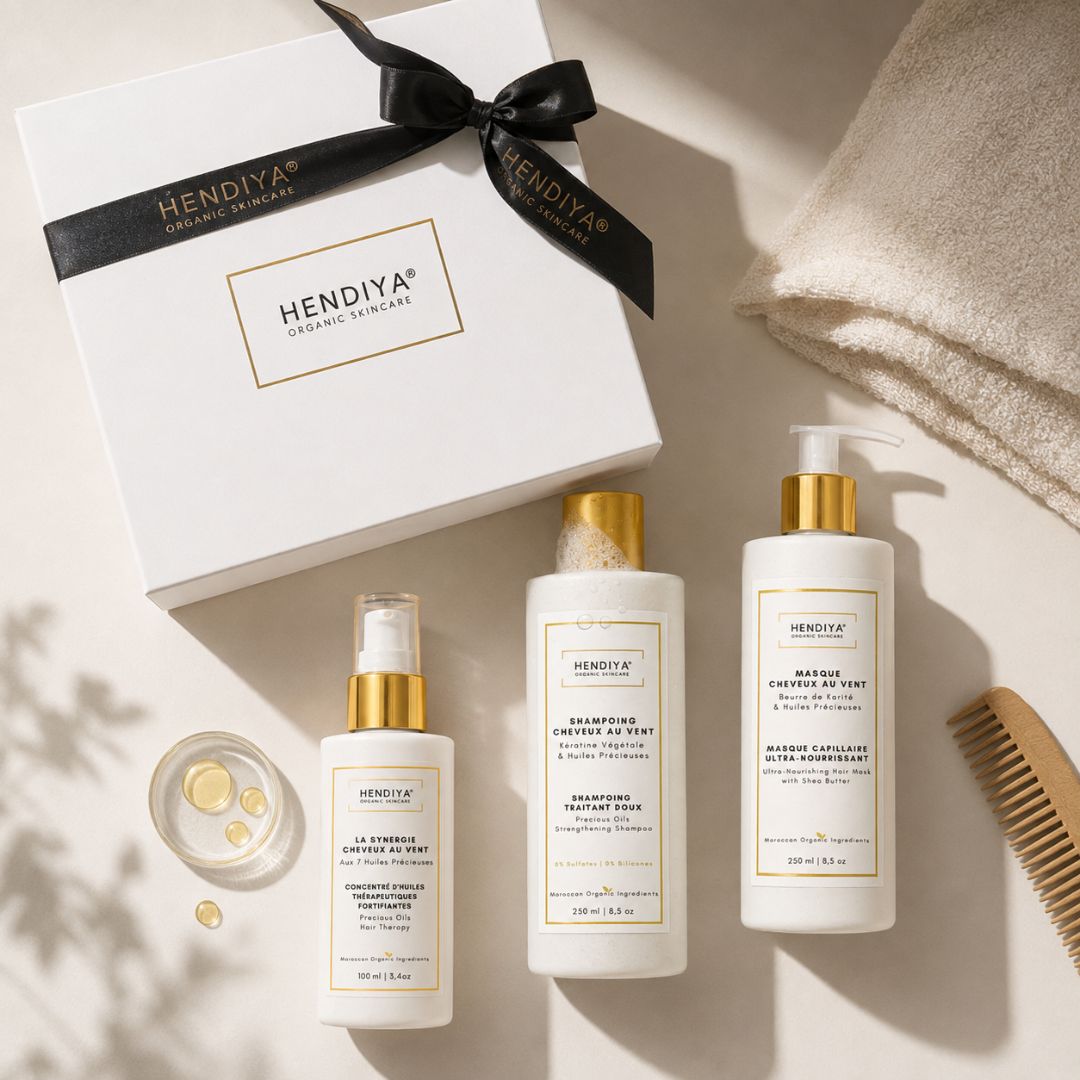 Coffret Cheveux au Vent Hendiya, rituel capillaire à la figue de barbarie et à l'argan