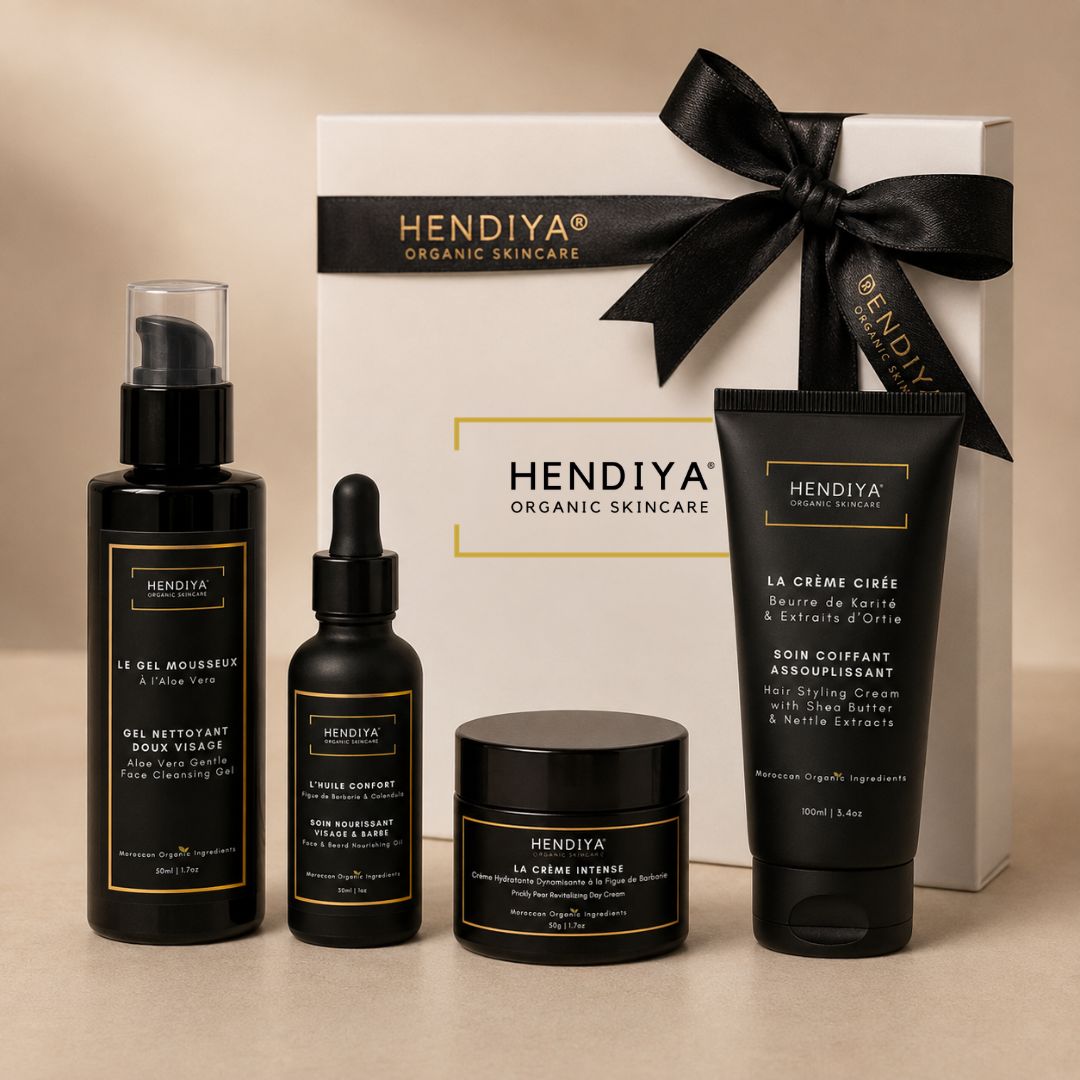 Coffret Au Masculin Hendiya, routine visage et barbe à la figue de barbarie