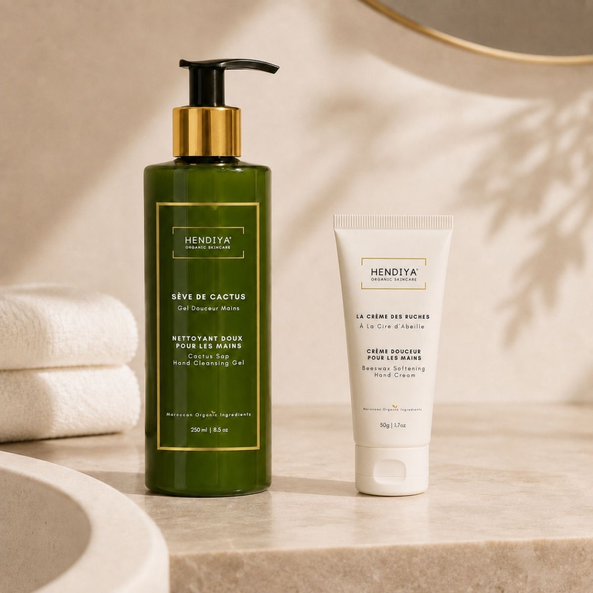 Sève de Cactus et La Crème Des Ruches Hendiya®, rituel mains