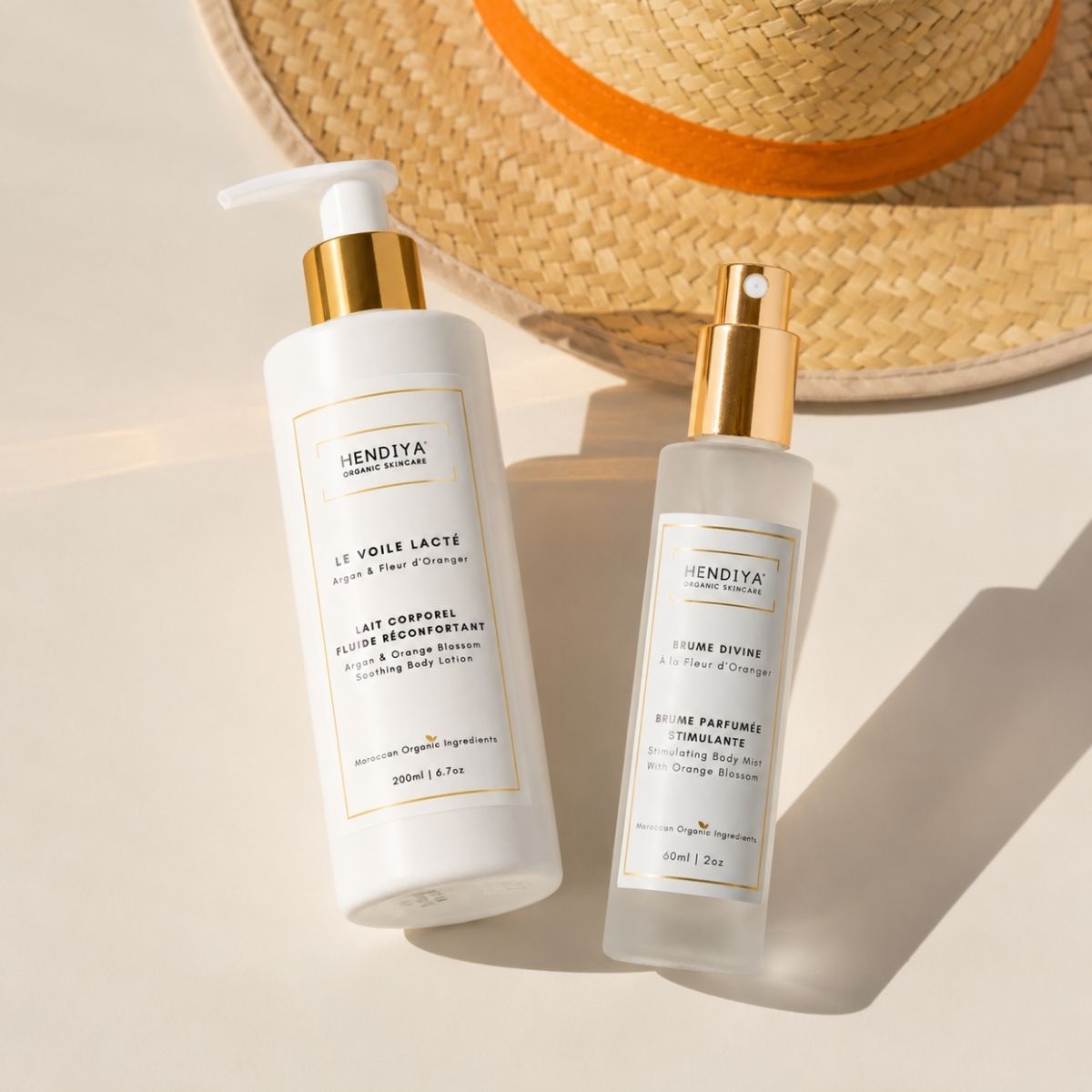 Le Voile Lacté et La Brume Divine Hendiya®, rituel corps fleur d'oranger