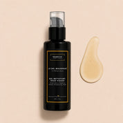 Flacon du Gel Mousseux Hendiya, nettoyant doux visage homme à l'aloe vera et à l'huile de pépins de figue de barbarie.