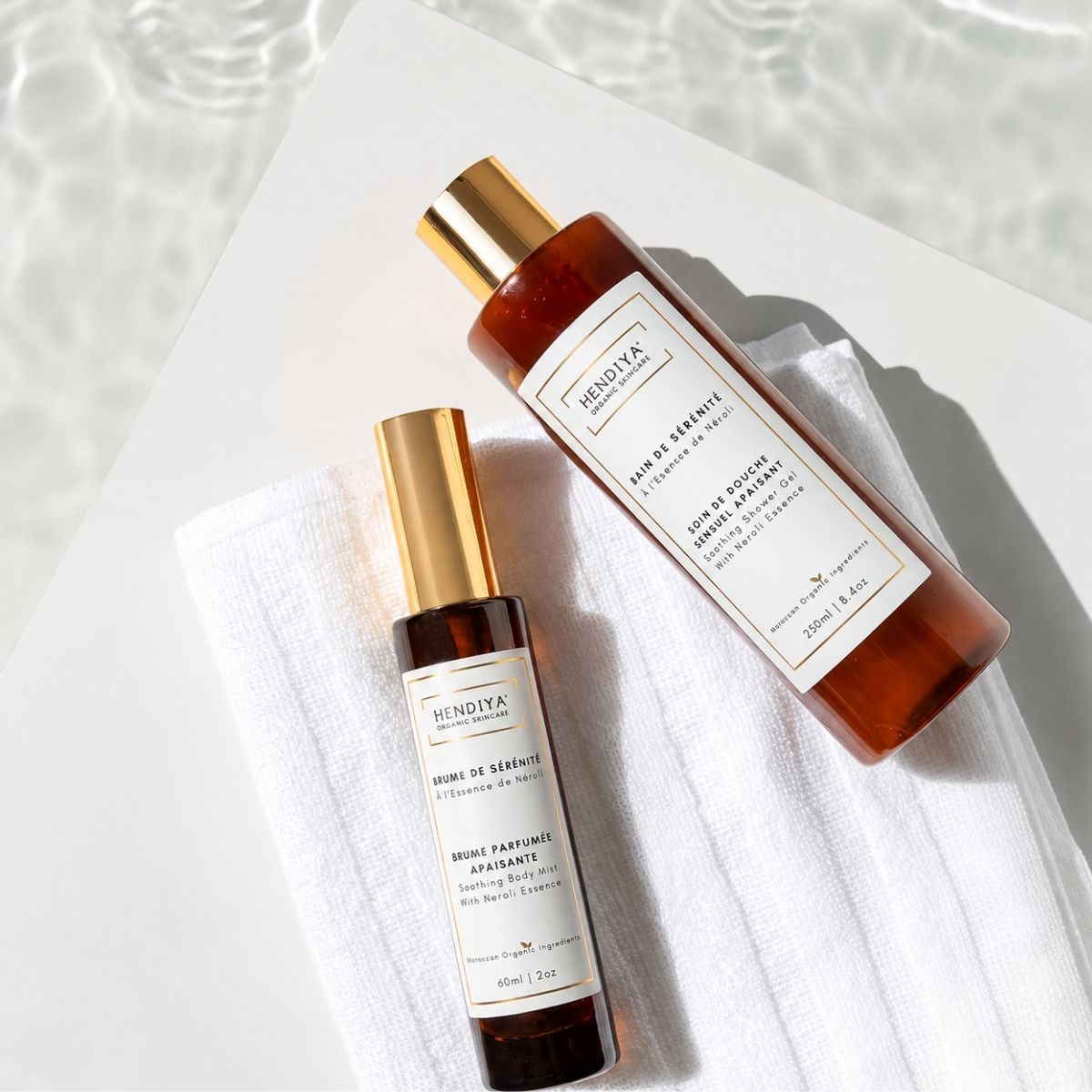 Le Bain de Sérénité et sa Brume de Sérénité Hendiya®, rituel néroli en layering