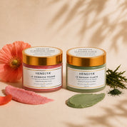 Duo Hendiya : Le Gommage Poudré et Le Masque Clarté, rituel du weekend