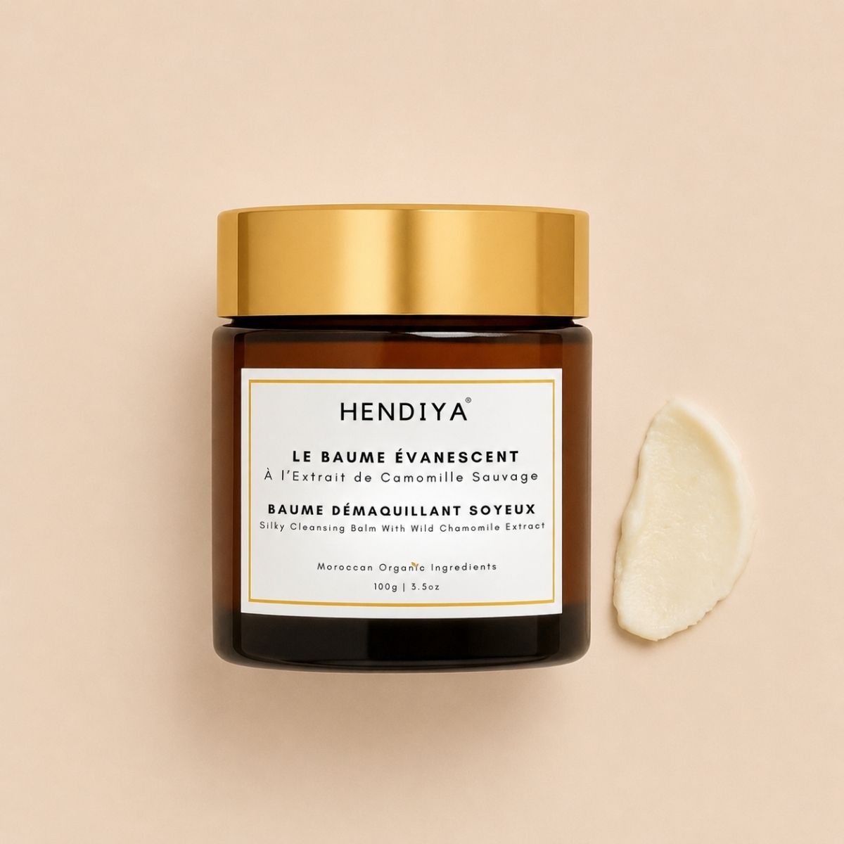Pot Le Baume Évanescent, baume démaquillant bio Hendiya® à la camomille sauvage